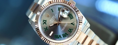 NEW!! Rolex Datejust 41 Everose Rolesor Slate Grey Roman (Wimbledon) Dial 41 mm Ref.126331 (NEW 07/2024)