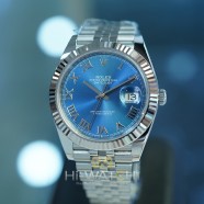 NEW!! Rolex Datejust 41 WhiteGold Bezel Azzurro Blue Roman Dial 41 mm Ref.126334 (NEW 07/2024)