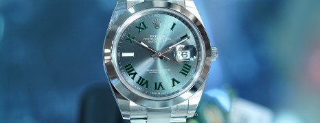 NEW!!! Rolex Datejust 41 Slate Grey Roman (Wimbledon) Dial 41 mm Ref.126300 (NEW Thai AD 11/2024)