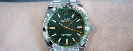 Rolex Milgauss Black Dial Green Sapphire 40 mm Ref.116400GV (Thai AD 10/2021)