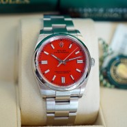 Rolex Oyster Perpetual Coral Red Dial 36 mm REF.126000 (02/2022)