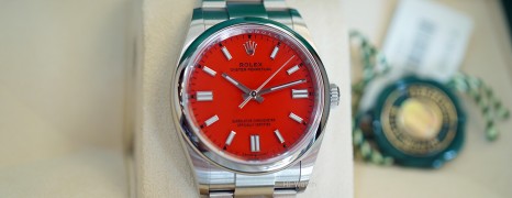 Rolex Oyster Perpetual Coral Red Dial 36 mm REF.126000 (02/2022)