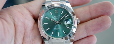 NEW!!! Rolex Datejust 41 Mint Green Dial 41 mm Ref.126300 (NOS 06/2023)